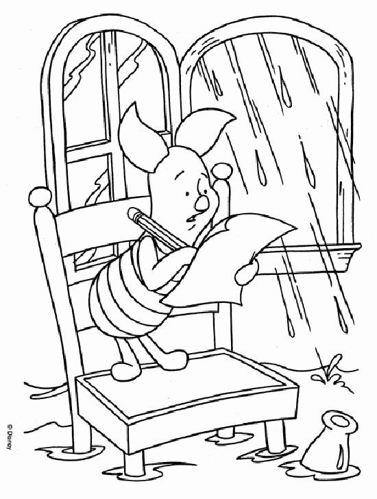 Plansa de colorat cu Winnie de Pooh 51 48